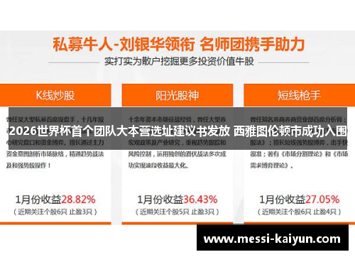 2026世界杯首个团队大本营选址建议书发放 西雅图伦顿市成功入围